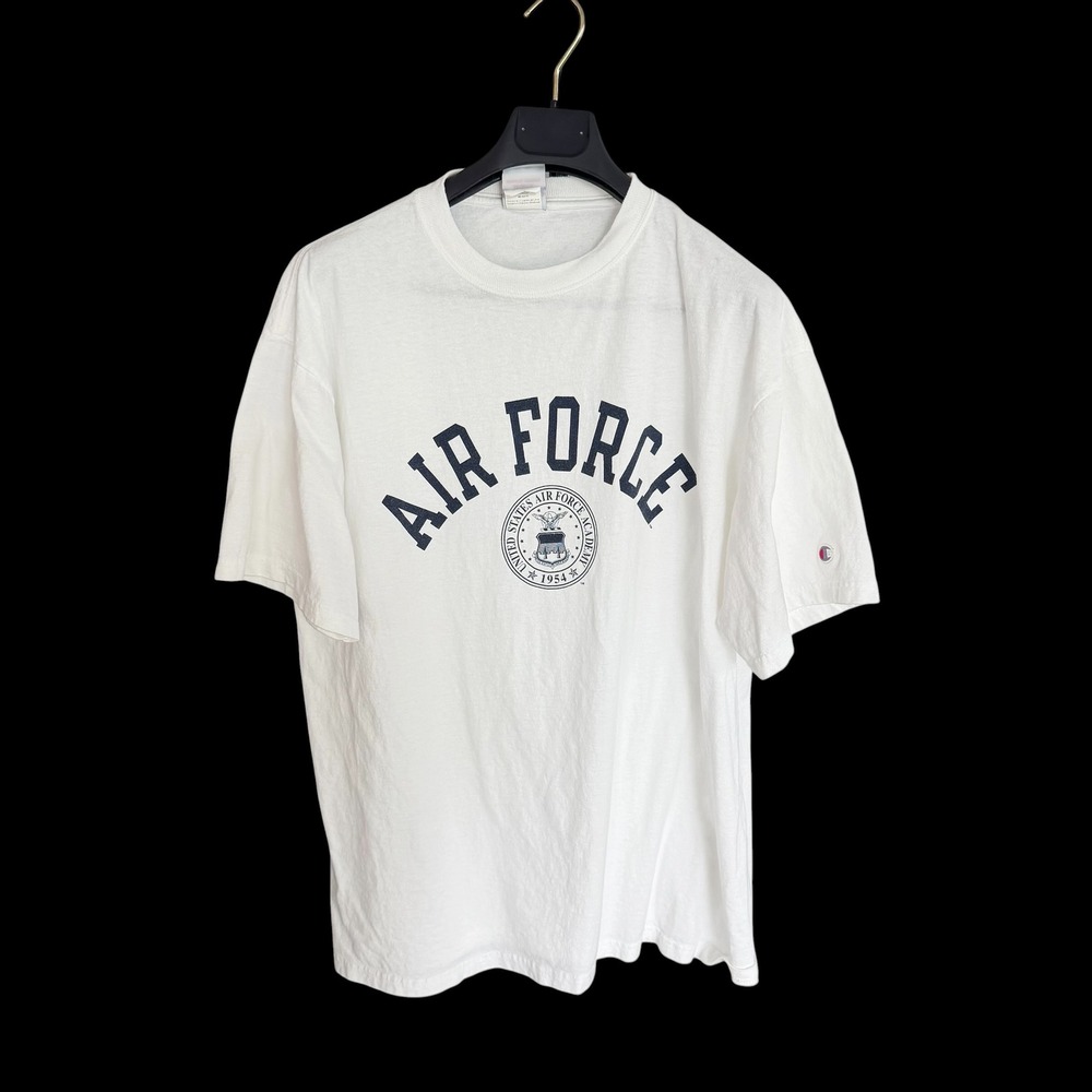 Champion Air Force Academy T-Shirt Mens XL White Short Sleeve Graphic Tee